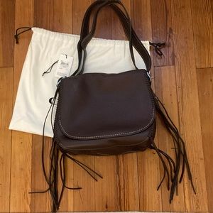 Brown Coach Saddle Bag